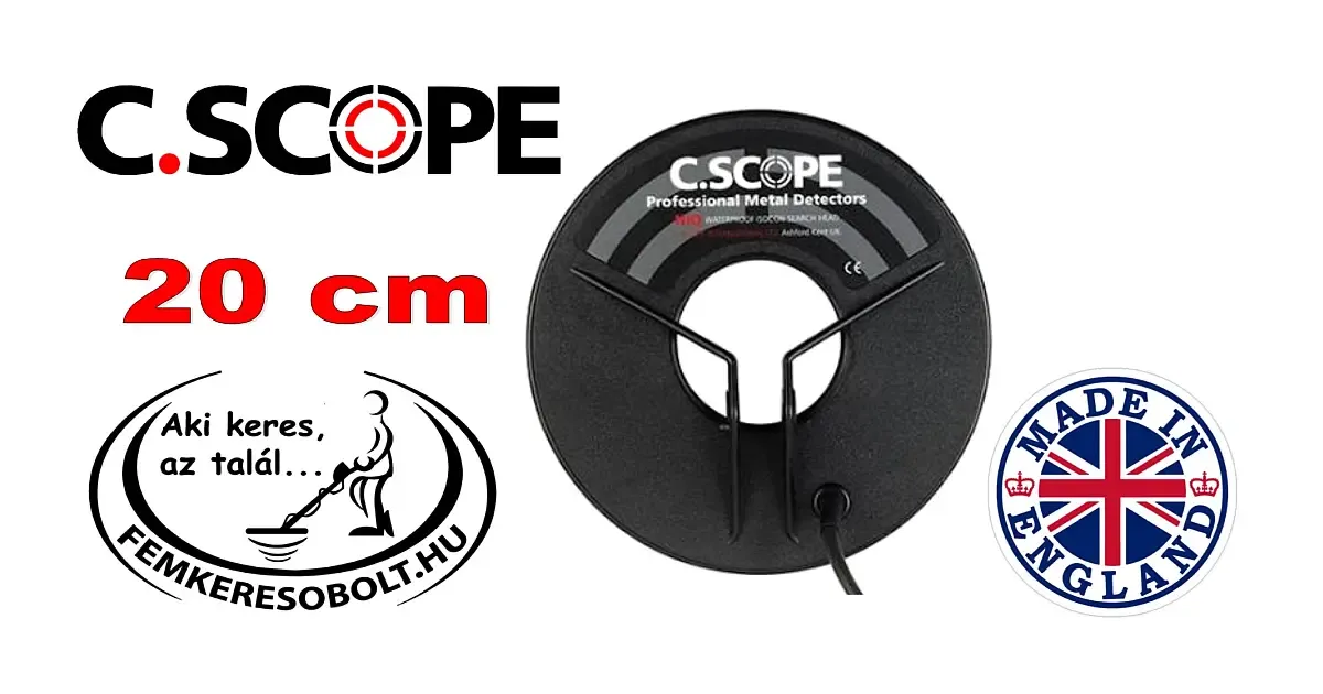 C.Scope fémkereső 20 cm-es szonda
