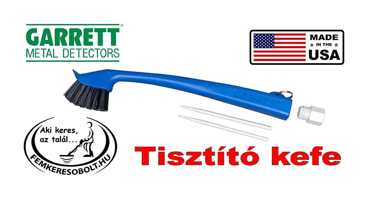 Garrett fémkeresős tisztítókefe