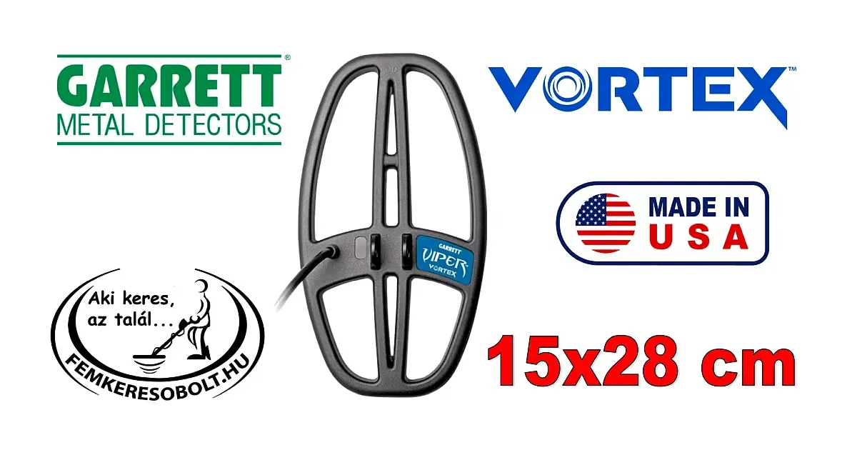 Garrett Voltex fémkereső 15x28 cm-es DD szonda
