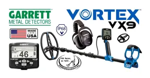 Garrett Vortex VX5 fémkereső MS-3 vezeték nélküli fejhallgatóval