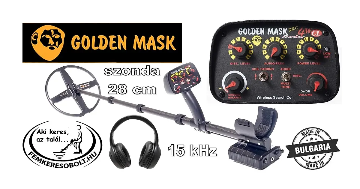 Golden Mask GM4WCL fémkereső