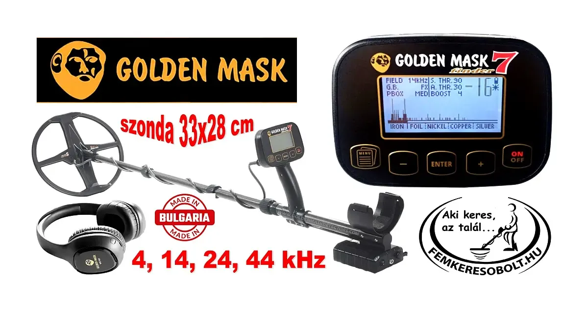 Golden Mask GM7 WS fémkereső