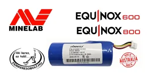 Minelab Equinon 600/800 fémkereső akkumulátor