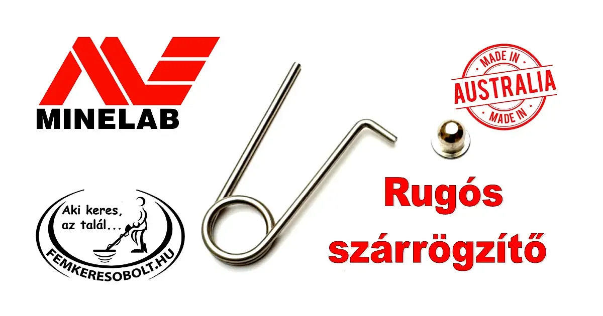 Minelab fémkereső rugós szárrögzítő