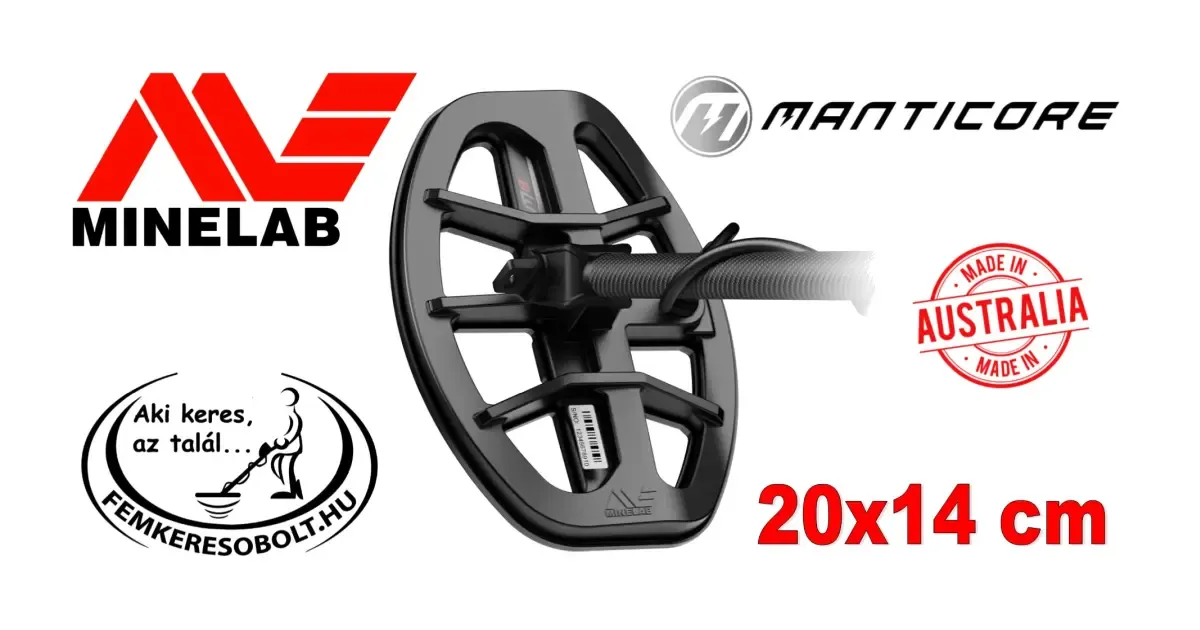 Minelab Manticore fémkereső 20x14 cm-es szonda