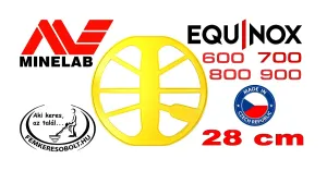 Minelab Equinox fémkereső 28 cm-es sárga szondavédő burkolat (koptató)