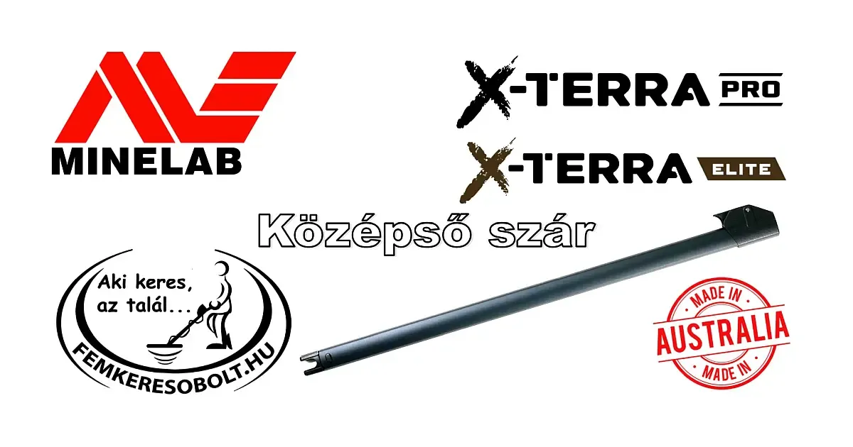 Minelab X-Terra Pro és X-Terra Elite fémkereső középső szár