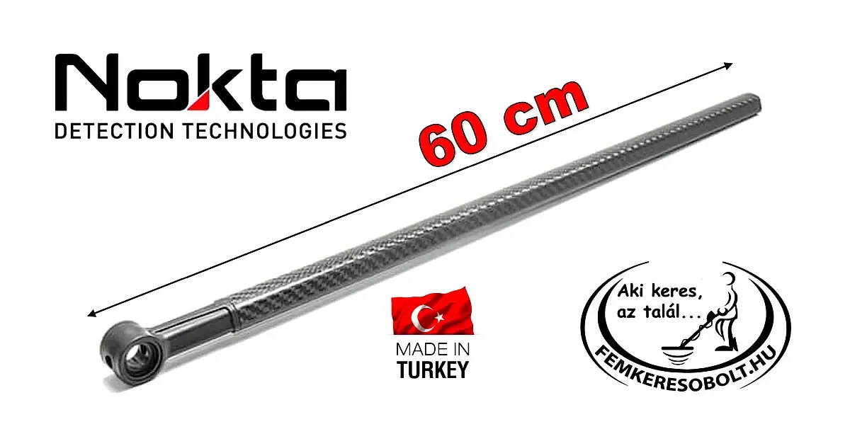 Nokta Fémkereső karbon alsó szár 60 cm