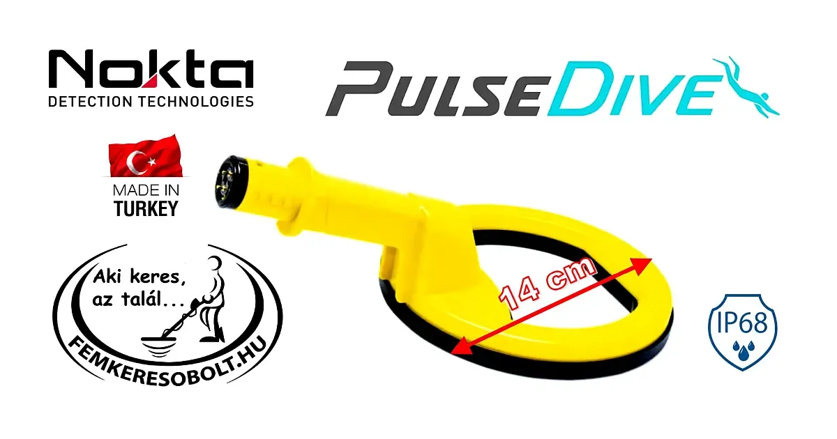 Nokta fémkereső PulseDive 14 cm-es szonda