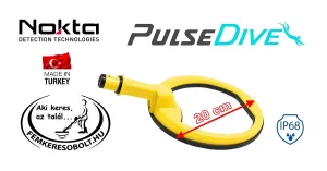 Nokta PulseDive fémkereső 20 cm-es sárga szonda