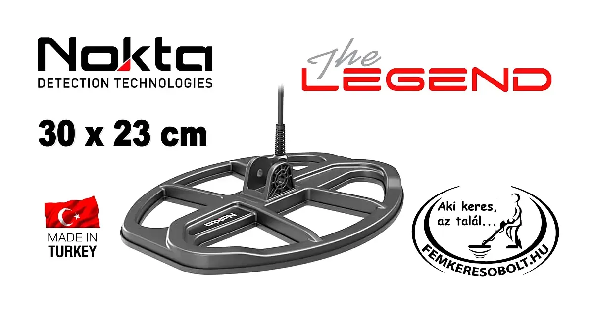Nokta 30x23 cm szonda Legend 1 fémkeresőre