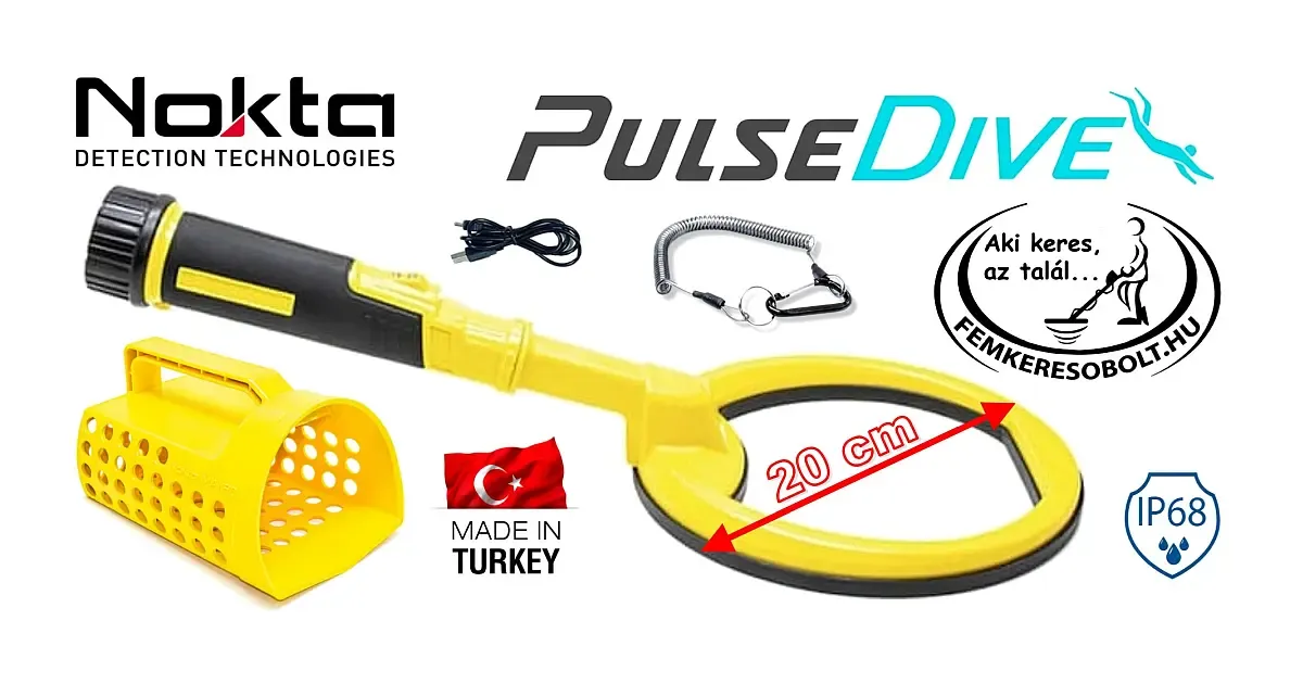 Nokta PulseDive 20 cm szondával ásószitával