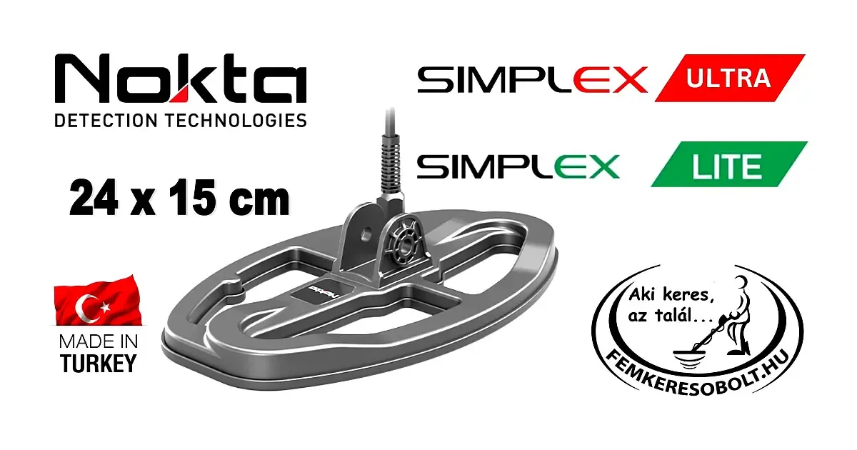Nokta Simplex Ultra, Lite 24x15 cm szonda