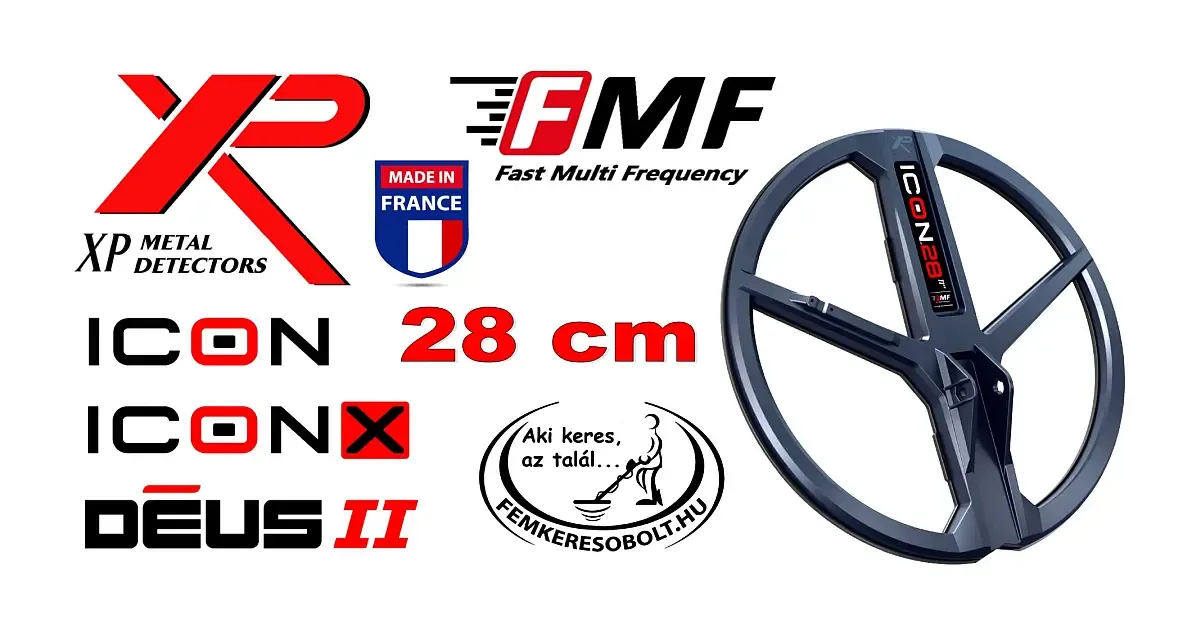 XP 28 cm-es szonda ICON ICONX DEUS 2 fémkereőre