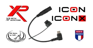 XP ICON X fémkereső jack adapter kábel