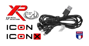 XP ICON X fémkereső adat és töltőkábel